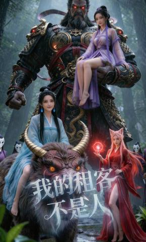 短剧《我的租客不是人》海报