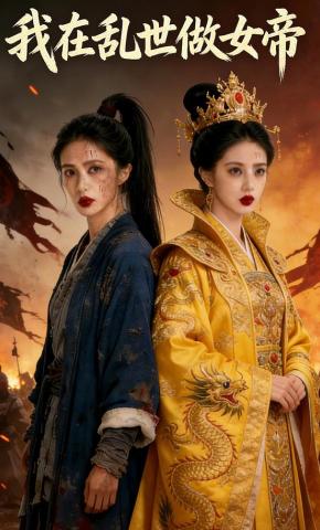 短剧《我在乱世做女帝》海报