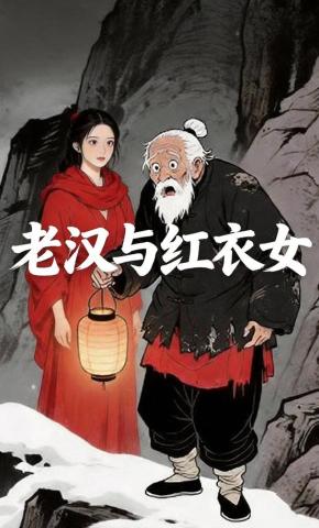 短剧《老汉与红衣女》海报