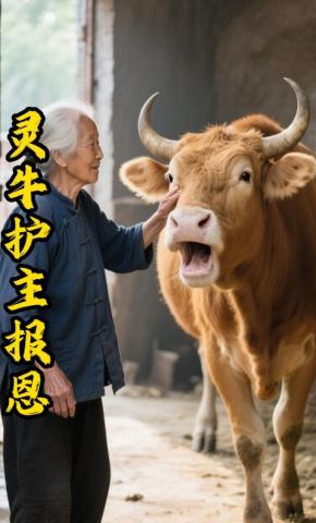 短剧《灵牛护主报恩》海报