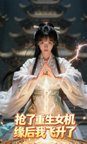 短剧《抢了重生女机缘后，我飞升了》海报