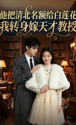 短剧《他把清北名额给白莲花，我转身嫁天才教授》海报