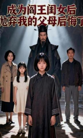 短剧《成为阎王闺女后，抛弃我的父母后悔了》海报