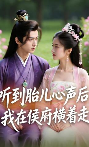 短剧《听到胎儿心声后，我在侯府横着走》海报