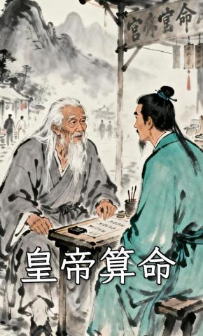 短剧《皇帝算命》海报