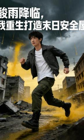 短剧《酸雨降临，我重生打造末日安全屋》海报