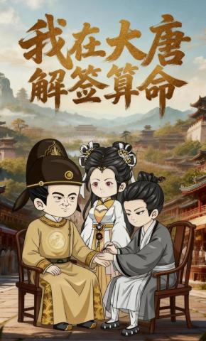 短剧《我在大唐解签算命》海报