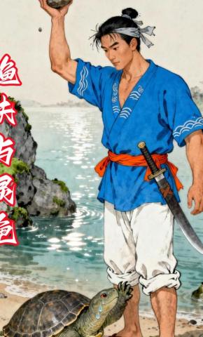 短剧《渔夫与灵龟》海报