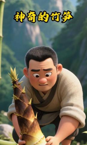 短剧《神奇的竹笋》海报