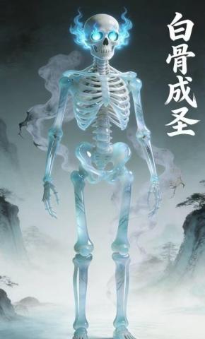 短剧《白骨成圣》海报