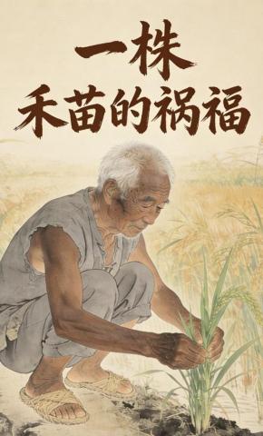 短剧《一株禾苗的祸福》海报