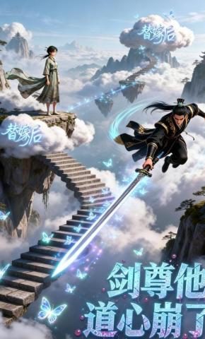 短剧《替嫁后，剑尊他道心崩了》海报