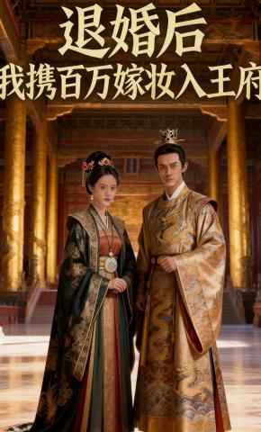 短剧《退婚后，我携百万嫁妆入王府》海报