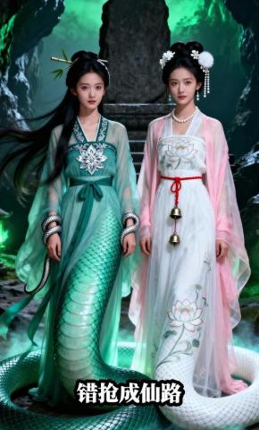 短剧《错抢成仙路》海报