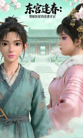 短剧《东宫逢春：替嫁医妃的逆袭手记》海报