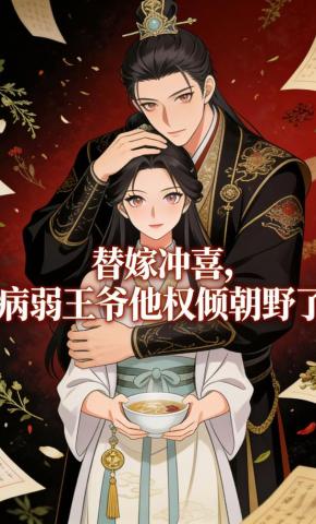 短剧《替嫁冲喜，病弱王爷他权倾朝野了》海报