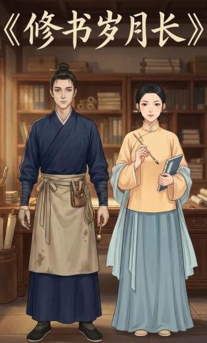 短剧《修书岁月长》海报