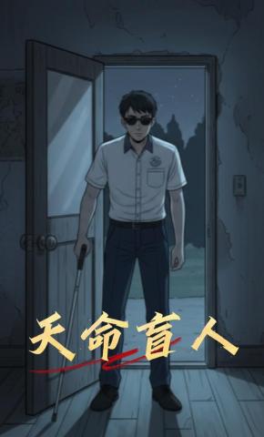 短剧《天命盲人》海报