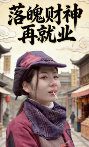 短剧《落魄财神再就业》海报