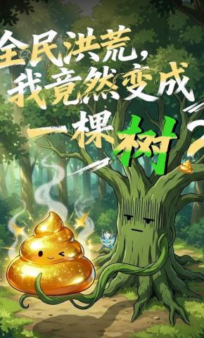 短剧《全民洪荒，我竟然变成一棵树？》海报