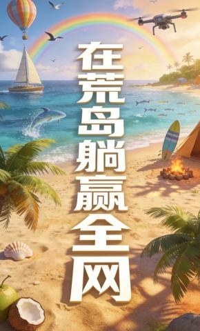 短剧《在荒岛躺赢全网》海报