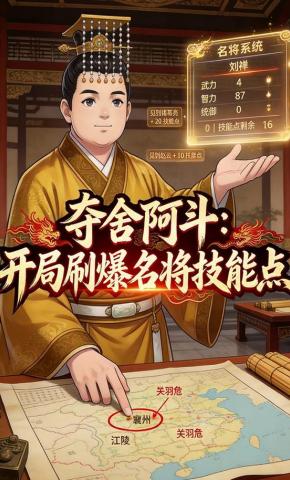 短剧《夺舍阿斗：开局刷爆名将技能点》海报