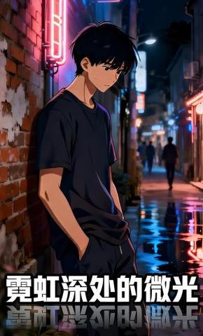 短剧《霓虹深处的微光》海报