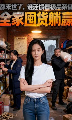 短剧《都末世了,谁还惯着极品亲戚?全家囤货躺赢》海报