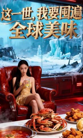 短剧《这一世，我要囤遍全球美味》海报