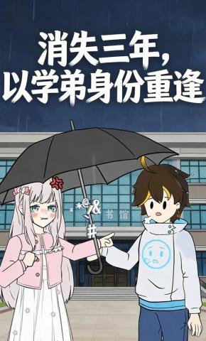 短剧《消失三年，以学弟身份重逢》海报