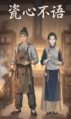 短剧《瓷心不语》海报