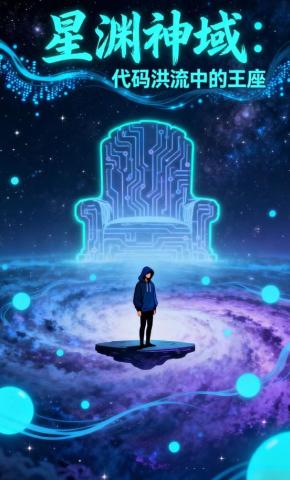 短剧《星渊神域：代码洪流中的王座》海报