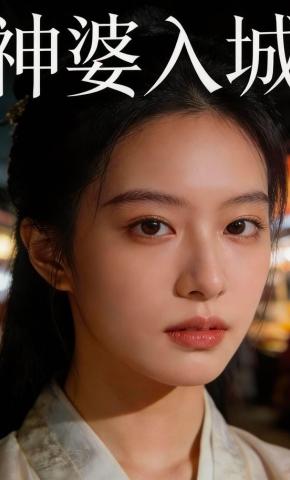 短剧《神婆入城》海报