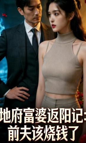 短剧《地府富婆返阳记前夫该烧钱了》海报