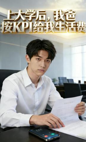短剧《上大学后，我爸按KPI给我生活费》海报