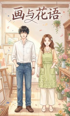 短剧《画与花语》海报