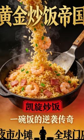 短剧《黄金炒饭帝国》海报