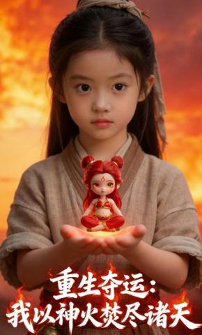 短剧《重生夺运：我以神火焚尽诸天》海报