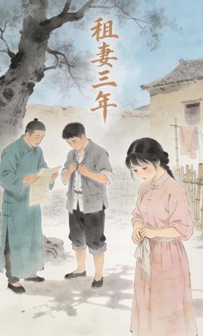 短剧《租妻三年》海报