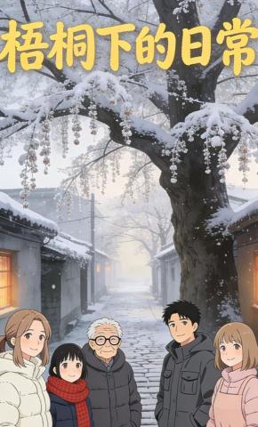 短剧《梧桐叶下的日常》海报