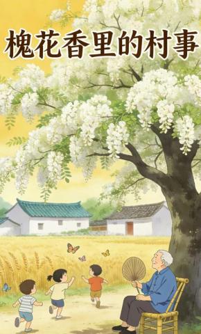 短剧《槐花香里的村事》海报