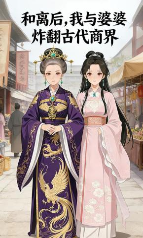 短剧《和离后，我与婆婆炸翻古代商界》海报