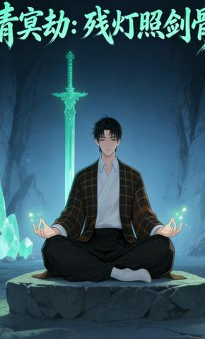 短剧《青冥劫：残灯照剑骨》海报