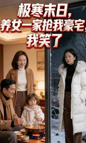 短剧《极寒末日，养女一家抢我豪宅，我笑了》海报