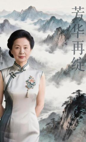 短剧《芳华再绽》海报