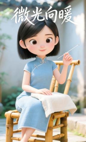 短剧《微光向暖》海报