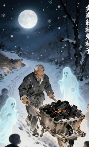 短剧《卖炭翁救鬼救子》海报