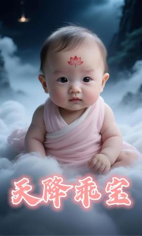 短剧《天降乖宝》海报