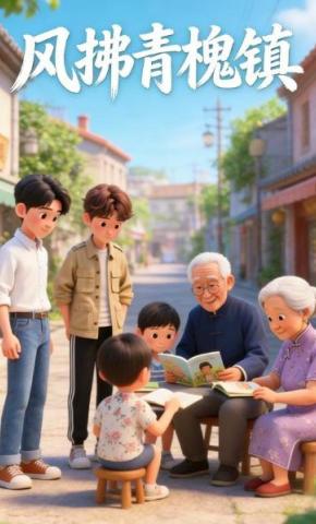 短剧《风拂青槐镇》海报