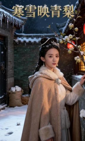 短剧《寒雪映青梨》海报